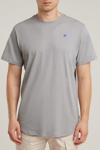 T-shirt relaxed en coton biologique Lash Back Graphic - Gris