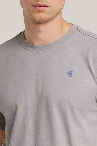 T-shirt relaxed en coton biologique Lash Back Graphic - Gris