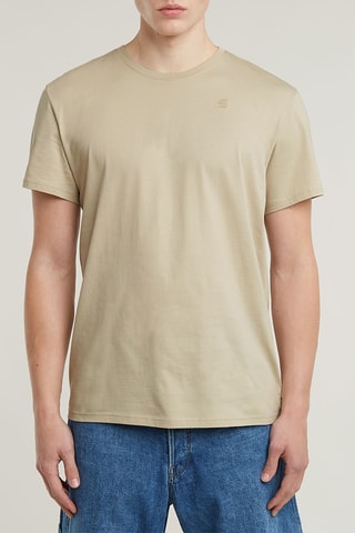 T-shirt regular en coton biologique Base - Beige