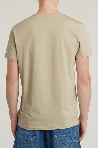 T-shirt regular en coton biologique Base - Beige