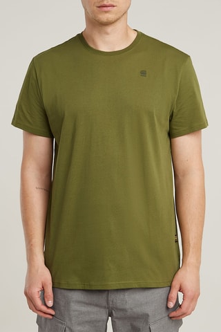 T-shirt regular en coton biologique Base - Kaki