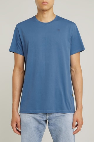 T-shirt regular en coton biologique Base - Bleu cobalt