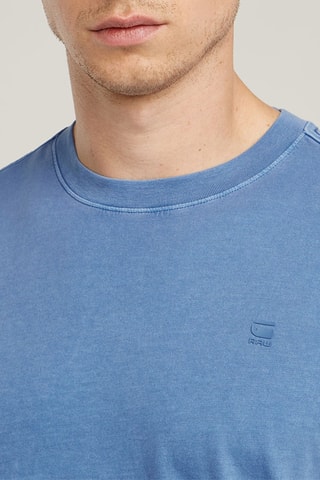 T-shirt relaxed en coton biologique Lash - Bleu cobalt chiné