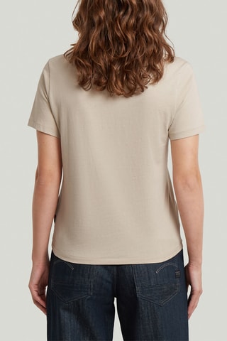T-shirt regular en coton biologique Nifous - Beige