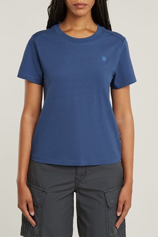 T-shirt regular en coton biologique Nifous - Bleu