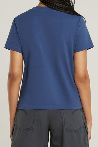 T-shirt regular en coton biologique Nifous - Bleu