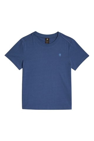 T-shirt regular en coton biologique Nifous - Bleu
