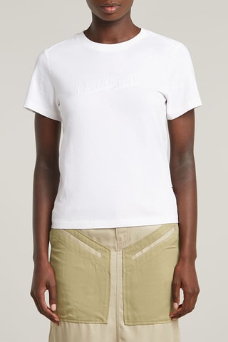 T-shirt regular en coton biologique Embro - Blanc