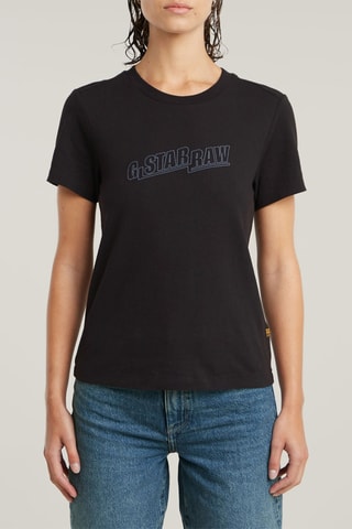 T-shirt regular en coton biologique Embro - Noir