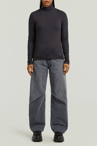 T-shirt regular Mock - Noir