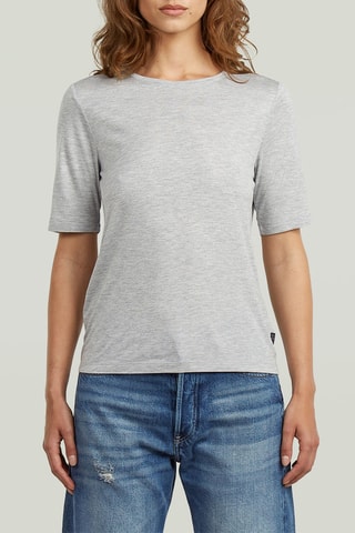 T-shirt regular - Gris chiné