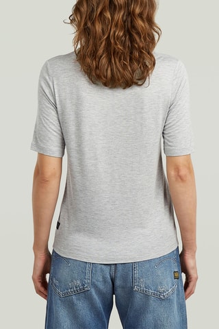 T-shirt regular - Gris chiné