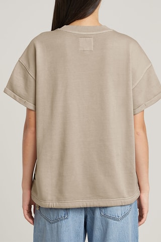 Sweat en coton biologique Seam Detail - Beige