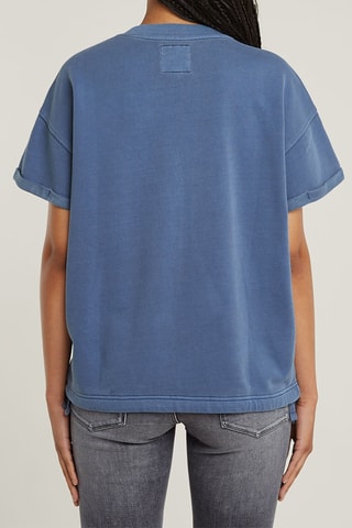 Sweat en coton biologique Seam Detail - Bleu cobalt