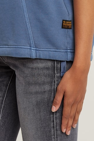 Sweat en coton biologique Seam Detail - Bleu cobalt