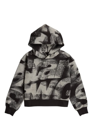 Sweat en coton biologique Sprayed Letters - Noir