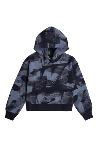 Sweat en coton biologique Sprayed Letters - Bleu