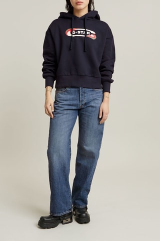 Sweat en coton biologique Old Skool - Bleu marine