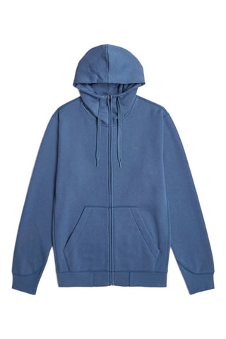 Sweat à capuche en coton biologique Premium Core - Bleu cobalt