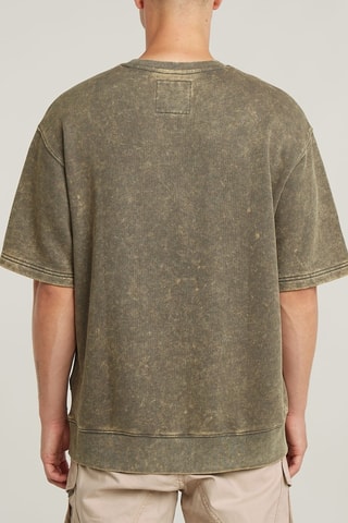 Sweat en coton biologique Acid Wash - Gris