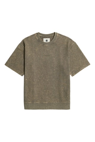 Sweat en coton biologique Acid Wash - Gris