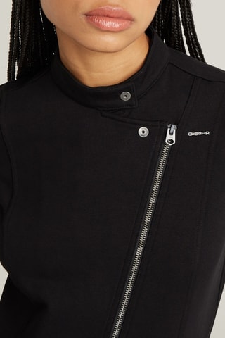 Combinaison en coton biologique Biker - Noir