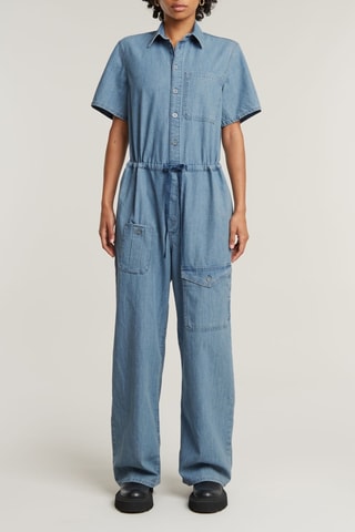 Combinaison en coton biologique Easy - Ciel