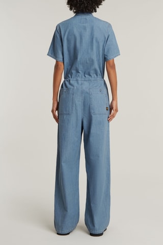 Combinaison en coton biologique Easy - Ciel