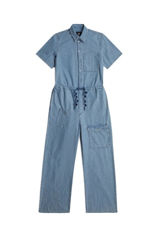 Combinaison en coton biologique Easy - Ciel