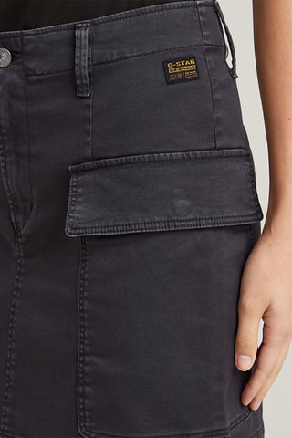 Minijupe en coton biologique Cargo - Anthracite