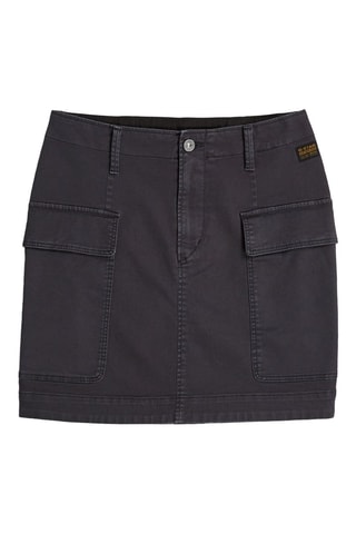 Minijupe en coton biologique Cargo - Anthracite