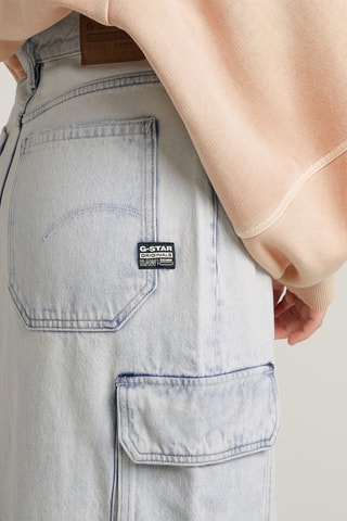 Jupe droite en jean Viktoria - Ciel