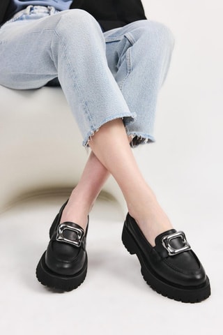 Mocassins plateformes - Noir