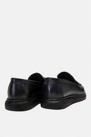 Mocassins en cuir - Noir
