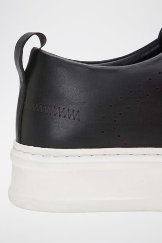 Baskets plateformes en cuir - Noir