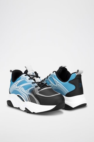 Baskets plateformes - Bleu