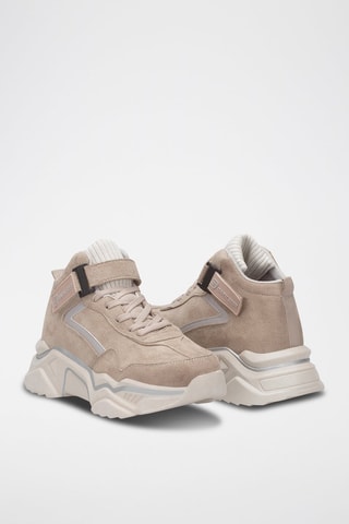 Baskets montantes - Beige