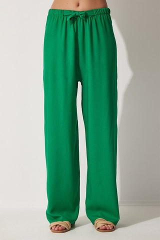 Pantalon palazzo - Vert