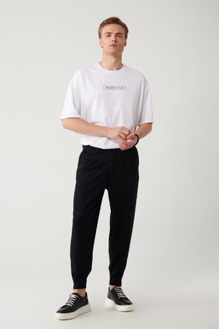 Pantalon relaxed - Noir