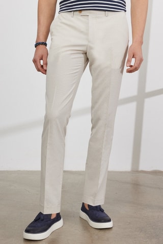 Pantalon slim - Beige