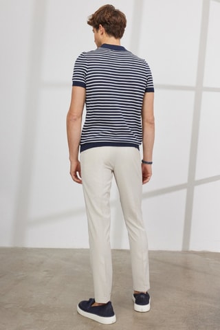 Pantalon slim - Beige