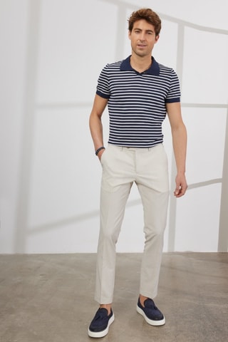 Pantalon slim - Beige