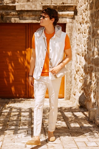 Pantalon slim - Beige