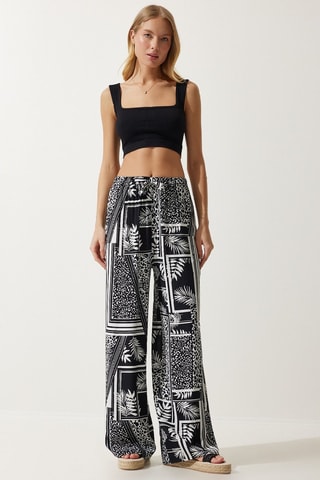 Pantalon palazzo - Noir