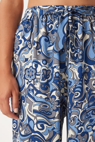 Pantalon palazzo - Bleu