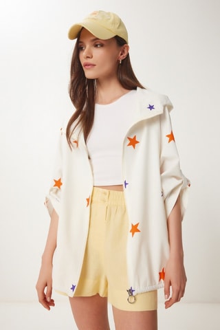 Parka à capuche - Crème