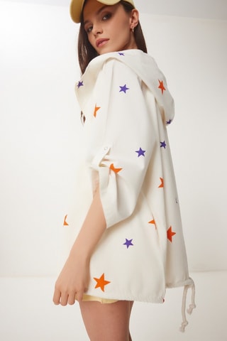 Parka à capuche - Crème