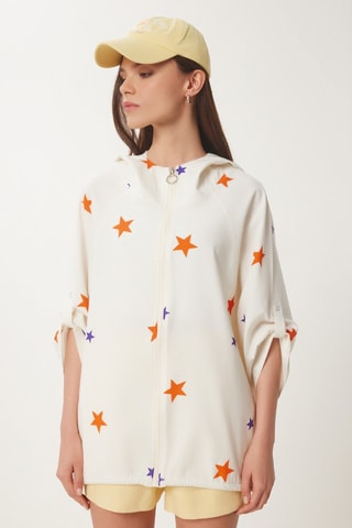 Parka à capuche - Crème