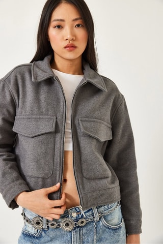 Veste en laine - Gris