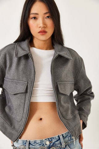 Veste en laine - Gris